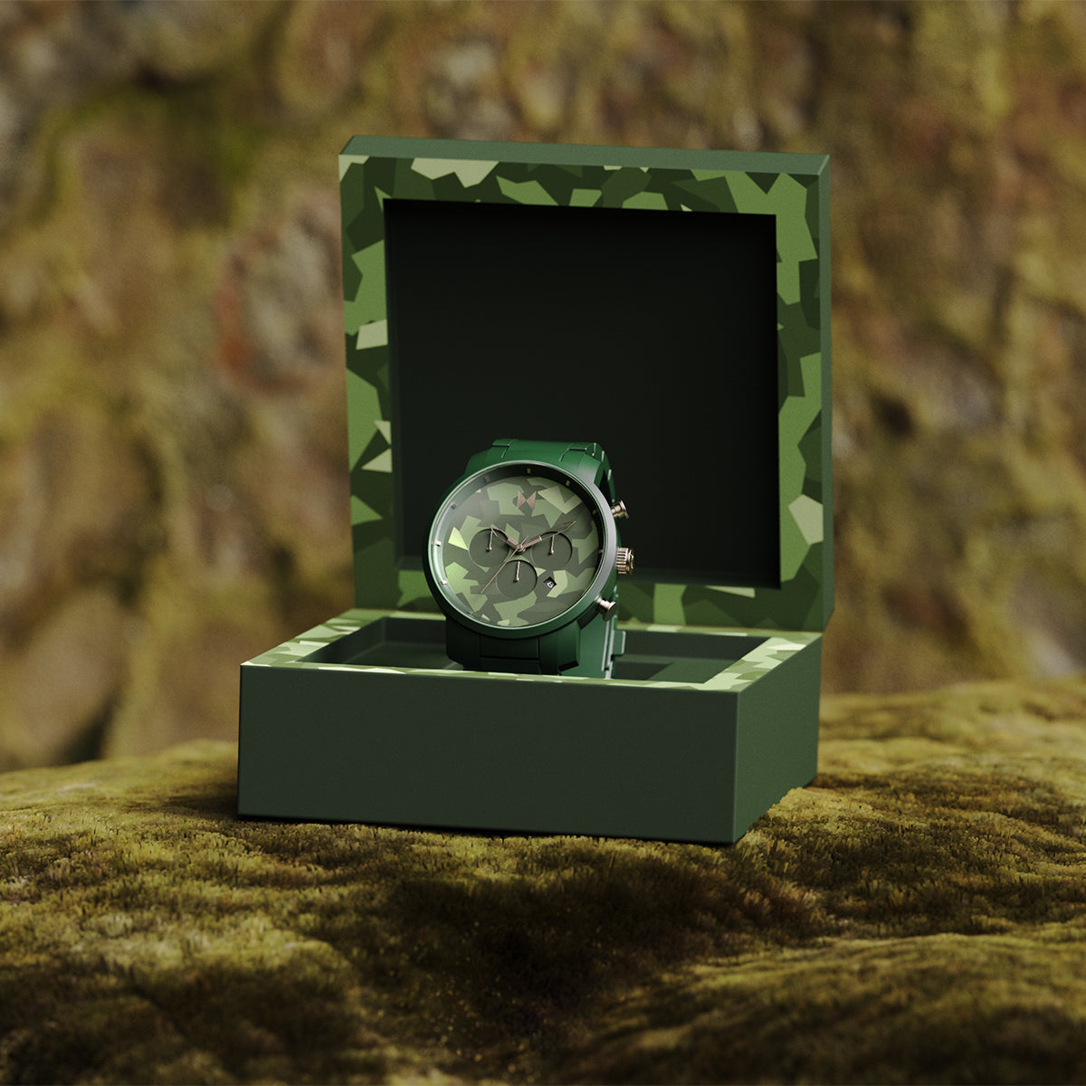 Chrono Ceramic Matte Green Camo 45mm