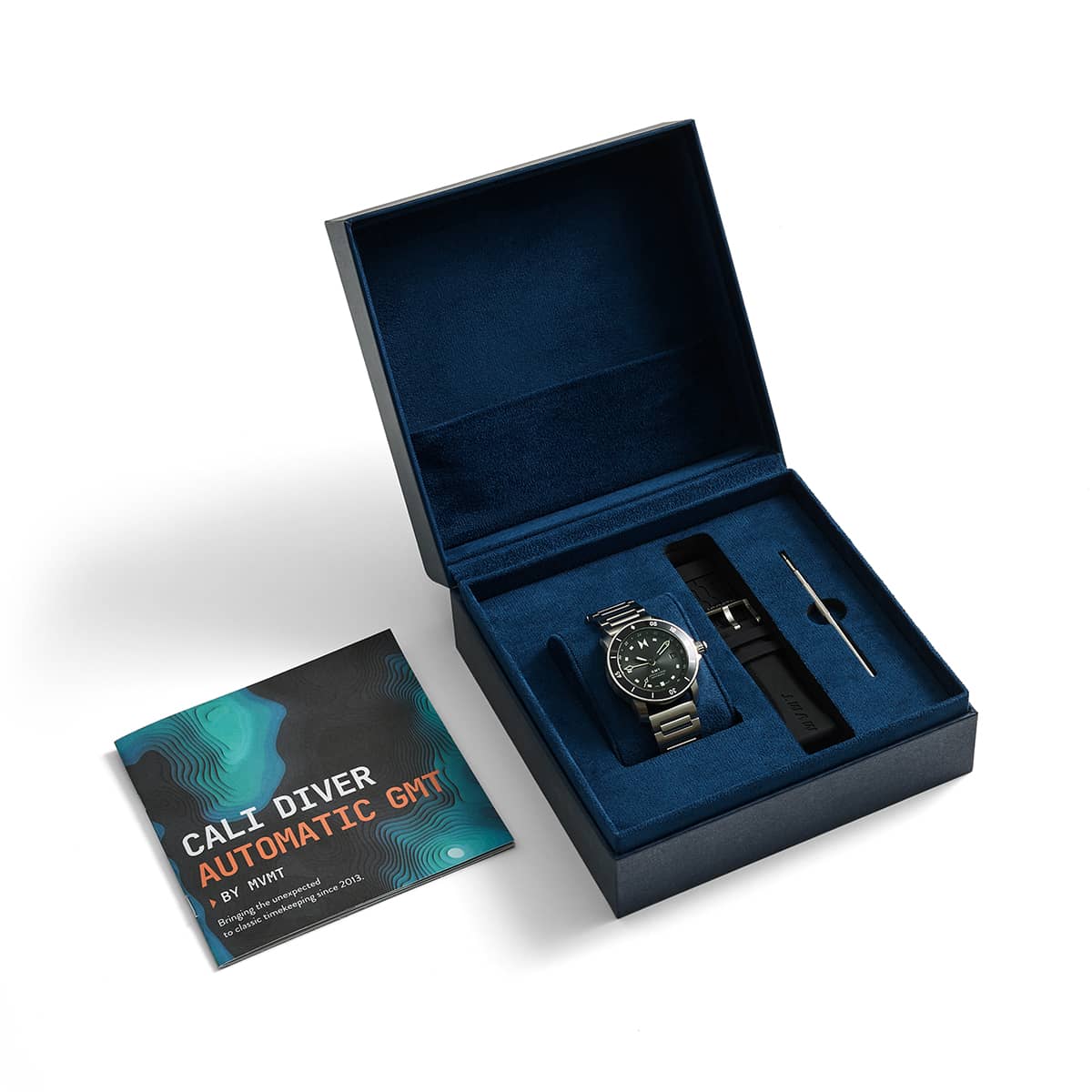 Cali Diver GMT Automatic Skyscape Silver 40mm