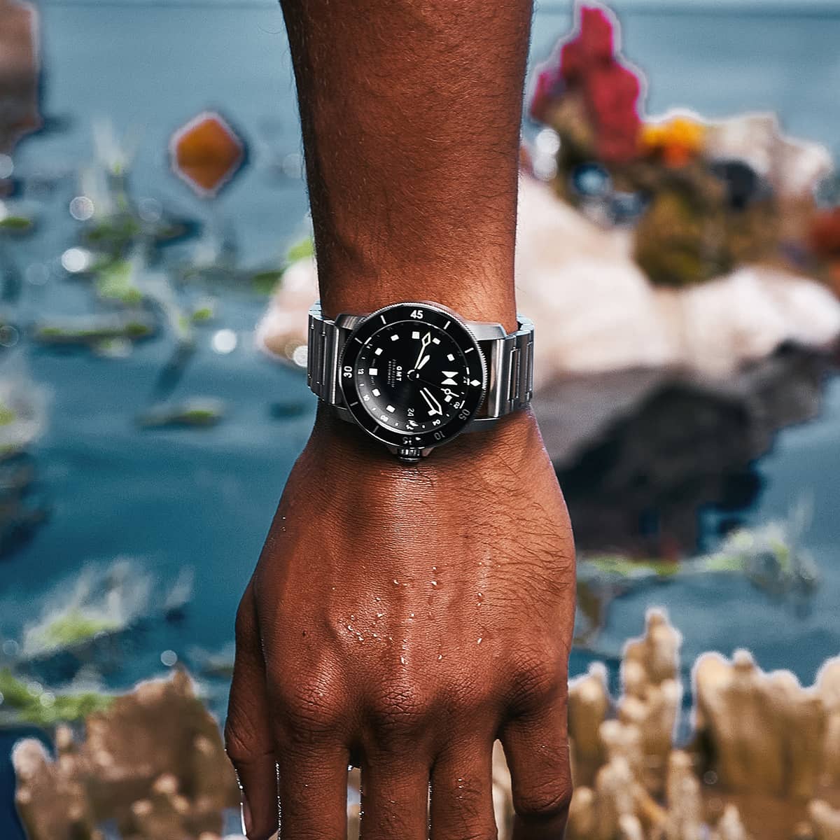 Cali Diver GMT Automatic Skyscape Silver 40mm