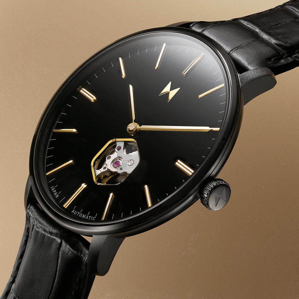 Legacy Slim Automatic Panther Black 42mm