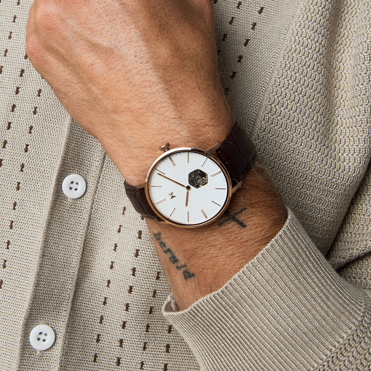 Legacy Slim Automatic Grizzly Brown 42mm