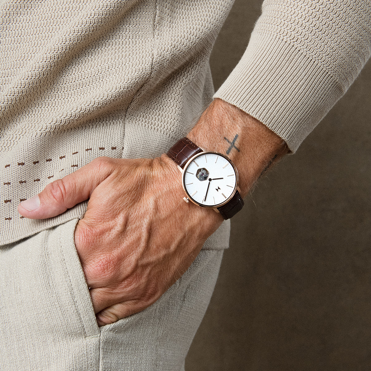 Legacy Slim Automatic Grizzly Brown 42mm