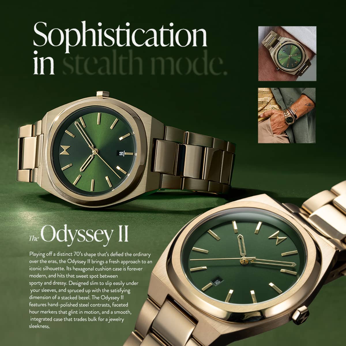 Odyssey II Gilded Green 40mm