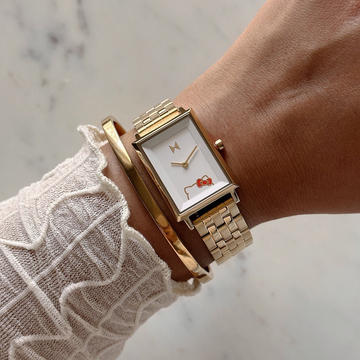 SIGNATURE SQUARE Hello Kitty® Gold 24mm