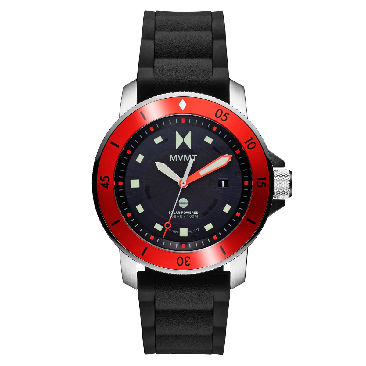 Cali Diver Solar Nautical Red 42mm