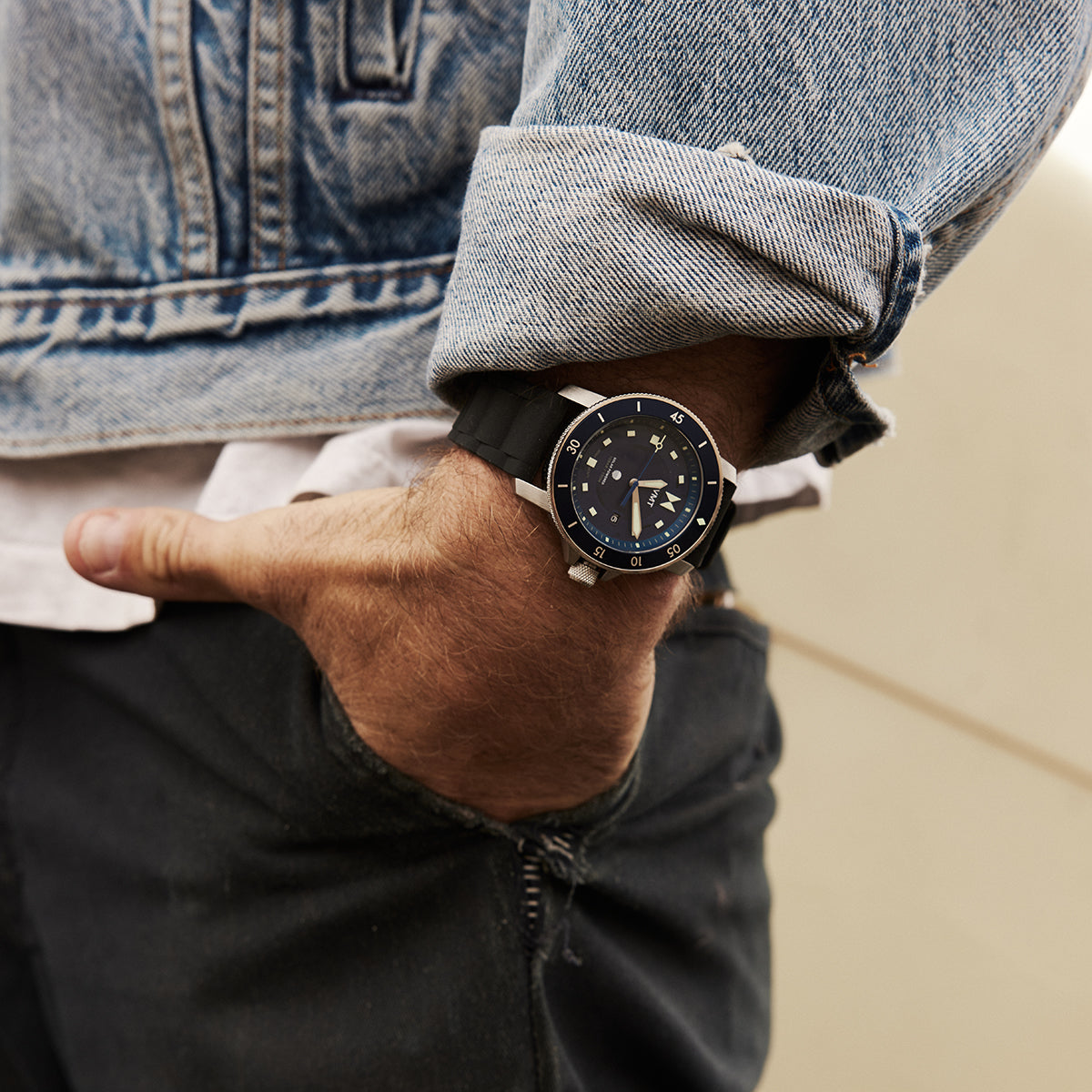 Cali Diver Solar Riptide Blue 42mm