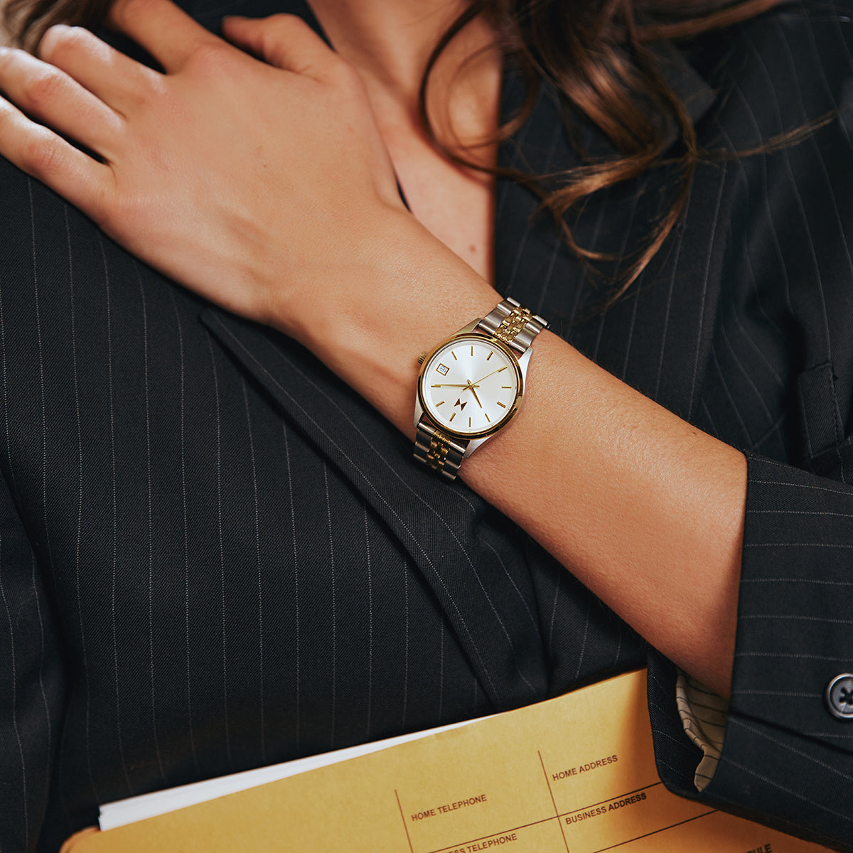 Rise Boyfriend Silver Gold 36mm