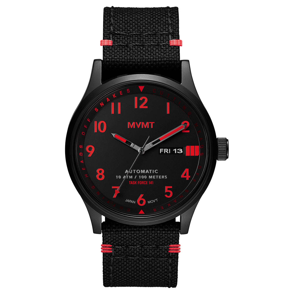 Field Automatic Black / Red 42.5mm