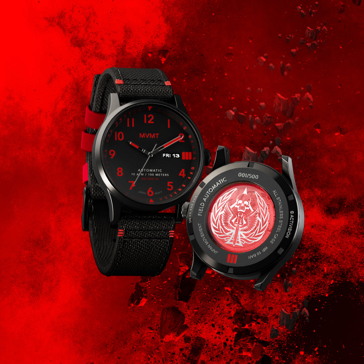 Field Automatic Black / Red 42.5mm