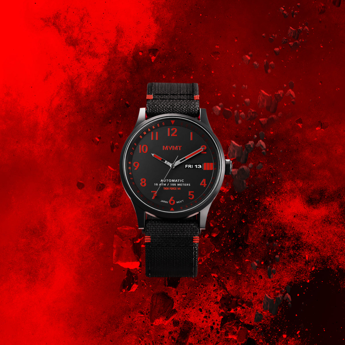 Field Automatic Black / Red 42.5mm