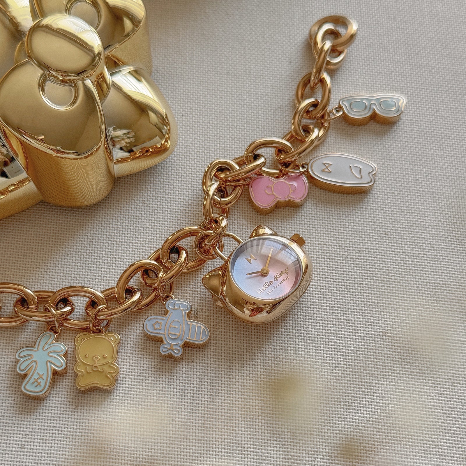 Hello Kitty x MVMT 50th Anniversary Charm Bracelet Watch – Only