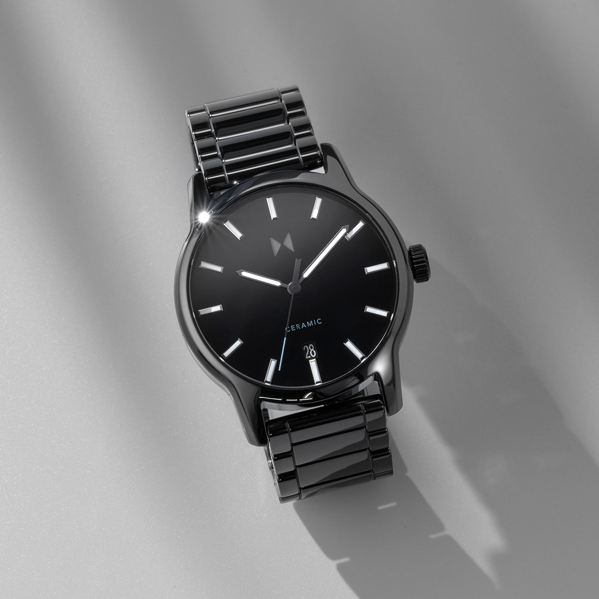 Classic II Ceramic Gloss Black 44mm