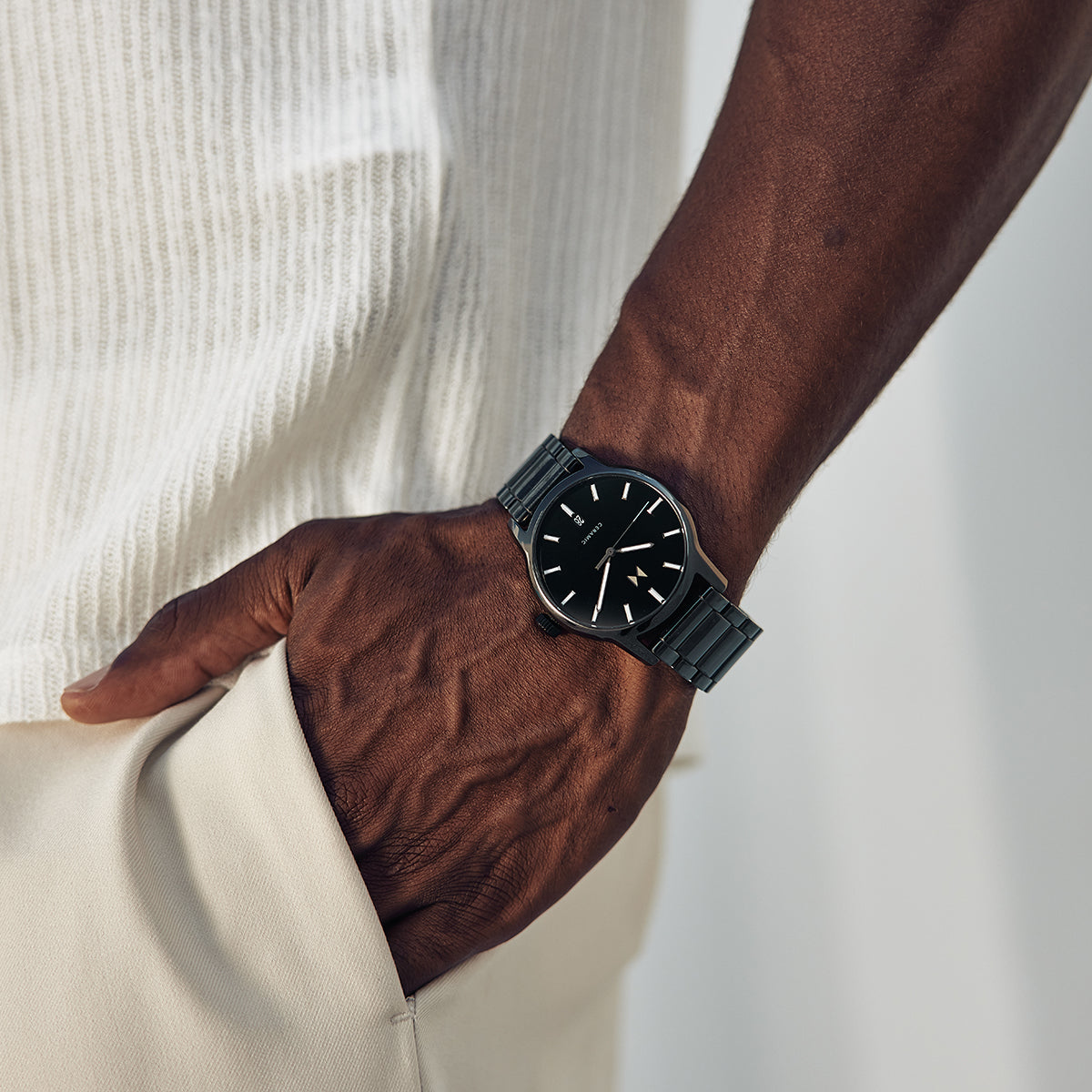 Classic II Ceramic Gloss Black 44mm