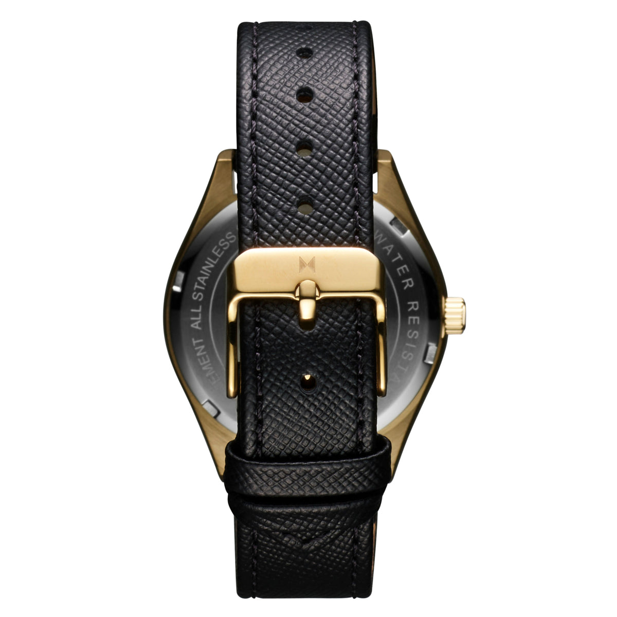 Rise Boyfriend Saffiano Noir 36mm
