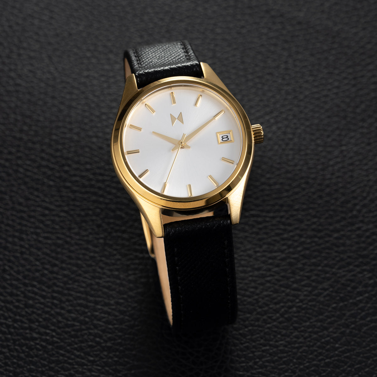 Rise Boyfriend Saffiano Noir 36mm