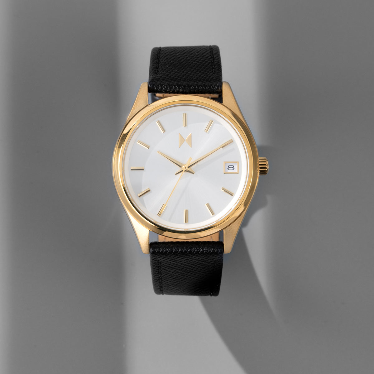 Rise Boyfriend Saffiano Noir 36mm