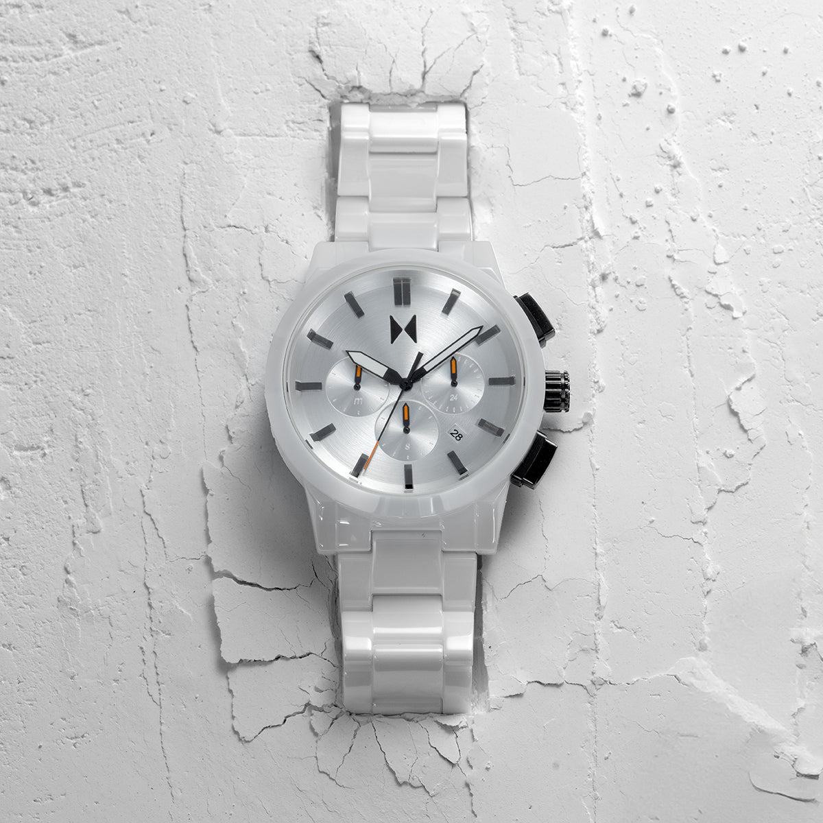 Chrono II Ceramic Gloss White 44mm