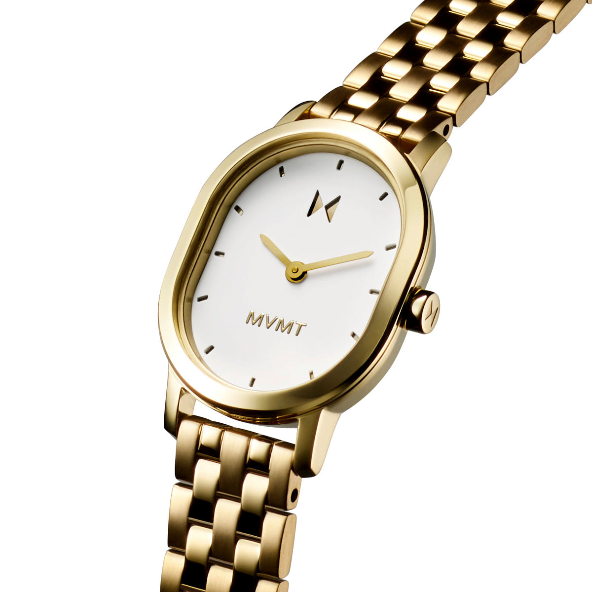 Carmel Oval Charlie Gold 25mm