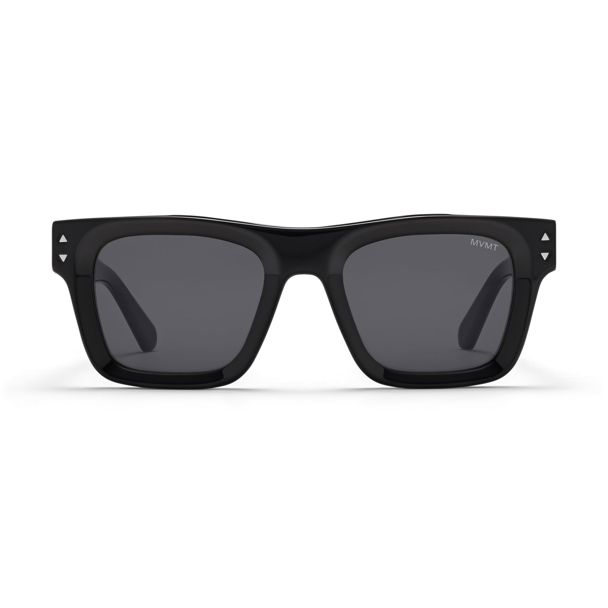 Vista Square Sunglasses Black Frame Grey Lenses