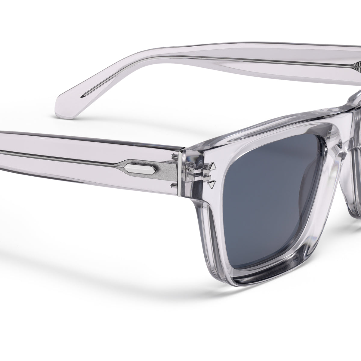 Vista Square Sunglasses Transparent Grey
