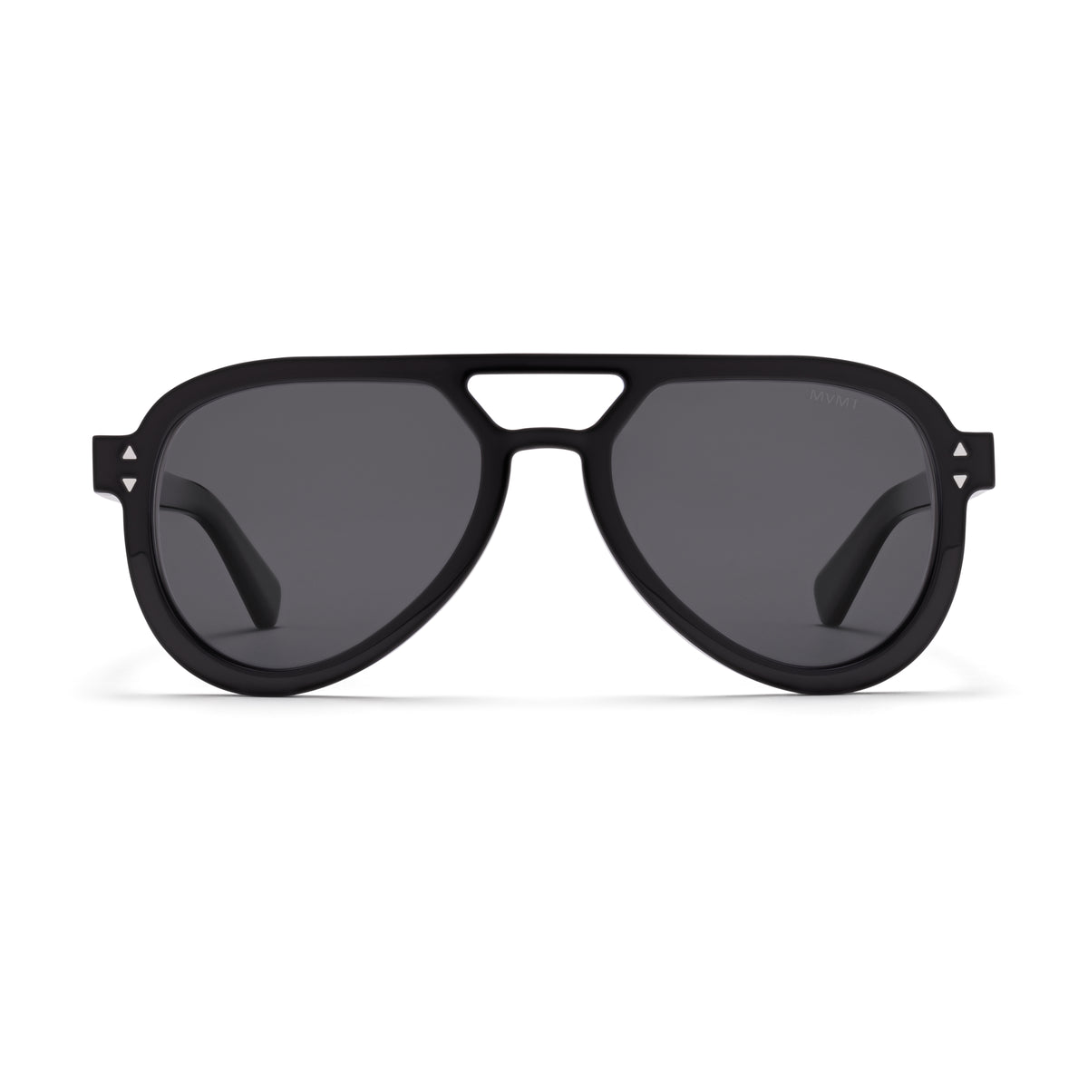 Hollywood Aviator Sunglasses Black Frame Grey Lenses