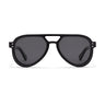 Hollywood Aviator Sunglasses Black Frame Grey Lenses