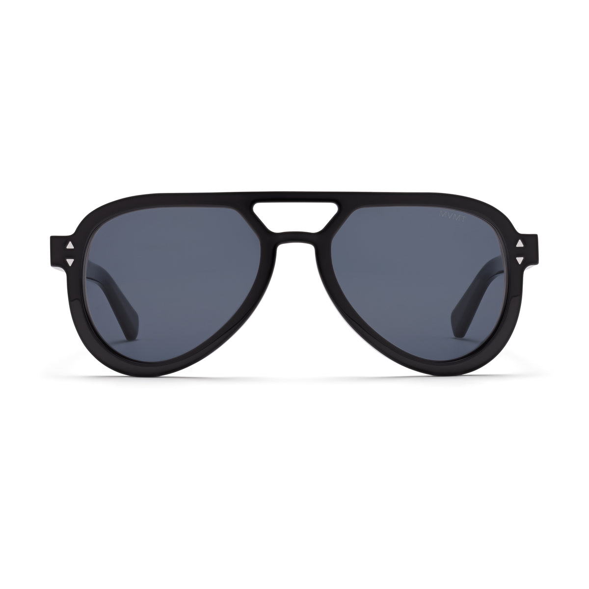 Hollywood Aviator Sunglasses Black Frame Blue Lenses