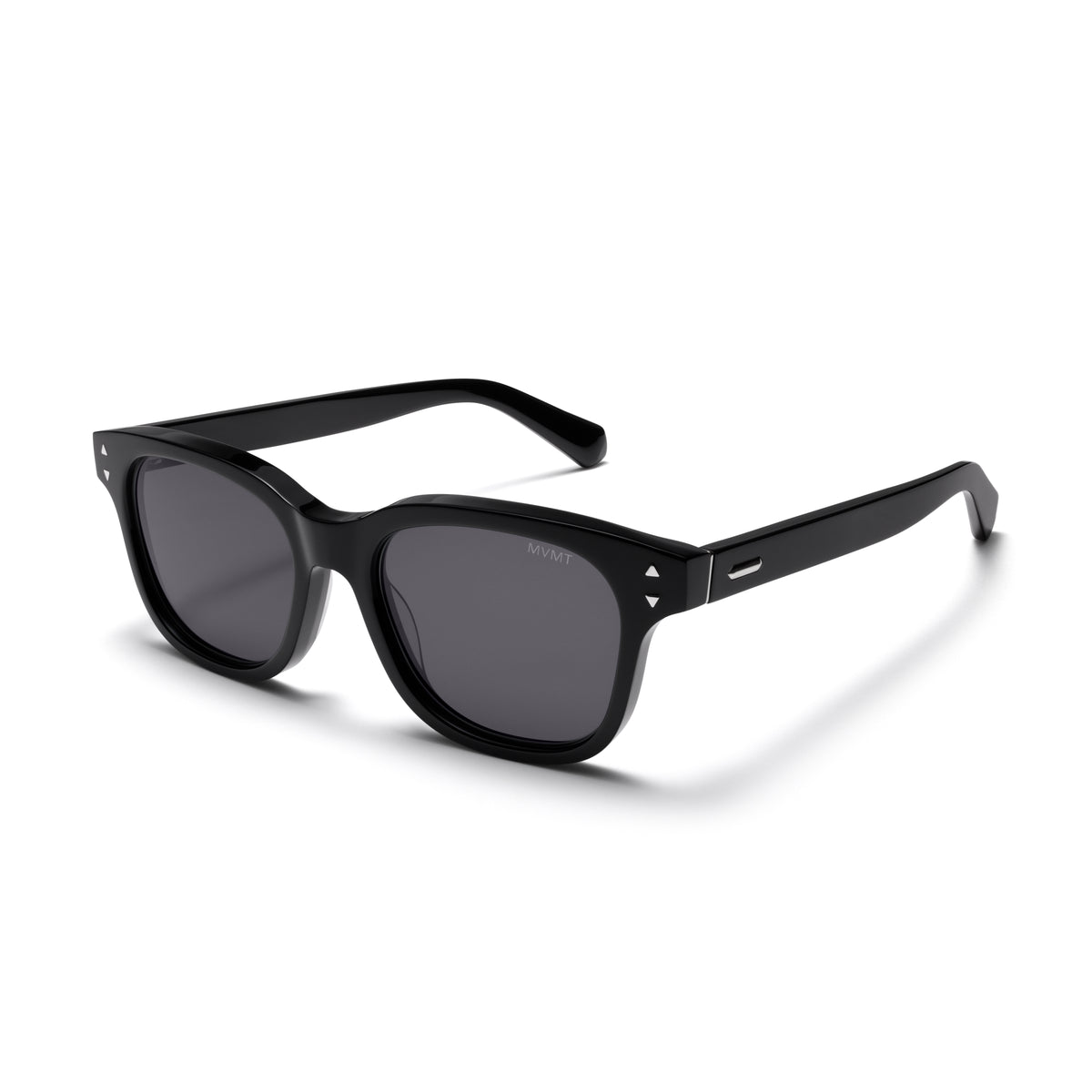 Malibu Round Sunglasses Black Frame Grey Lenses