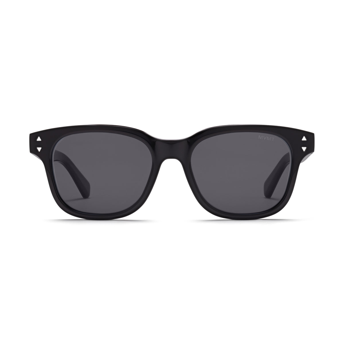 Malibu Round Sunglasses Black Frame Grey Lenses