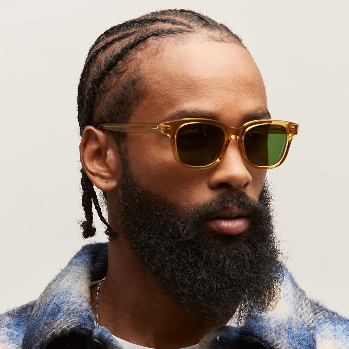Malibu Round Sunglasses Transparent Honey