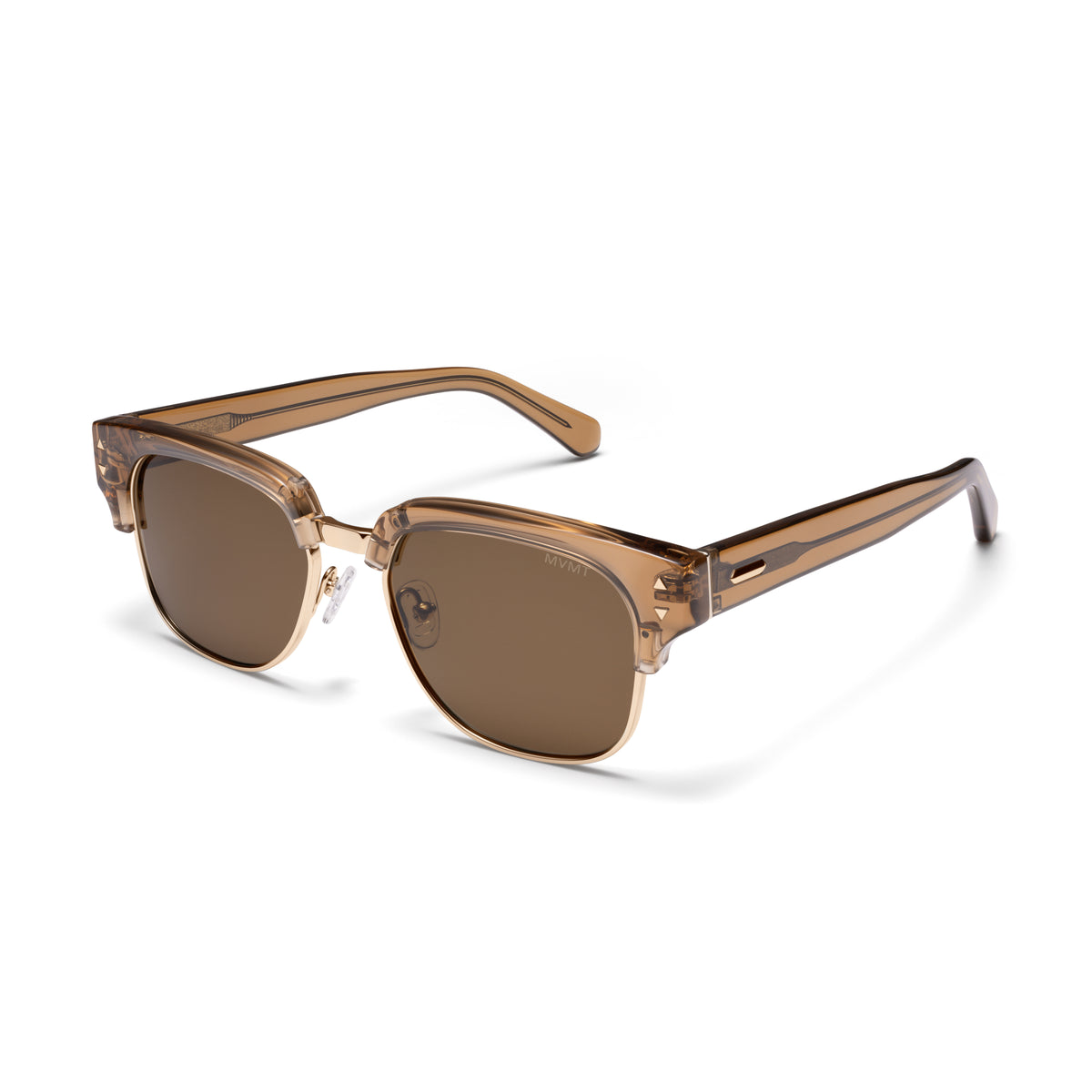 Laguna Square Sunglasses Opaque Brown + Gold