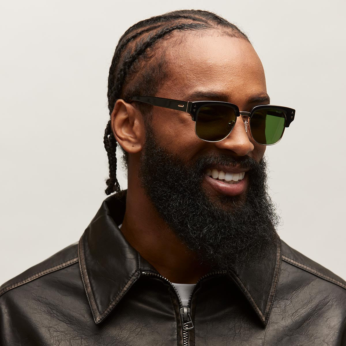 Laguna Square Sunglasses Black + Gold