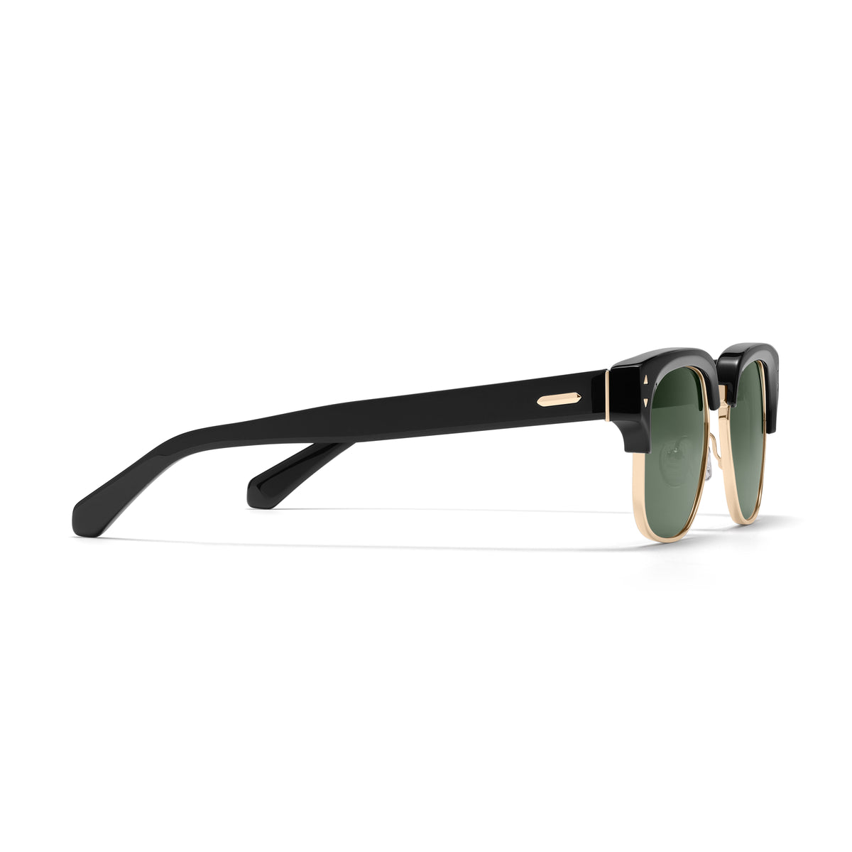 Laguna Square Sunglasses Black + Gold