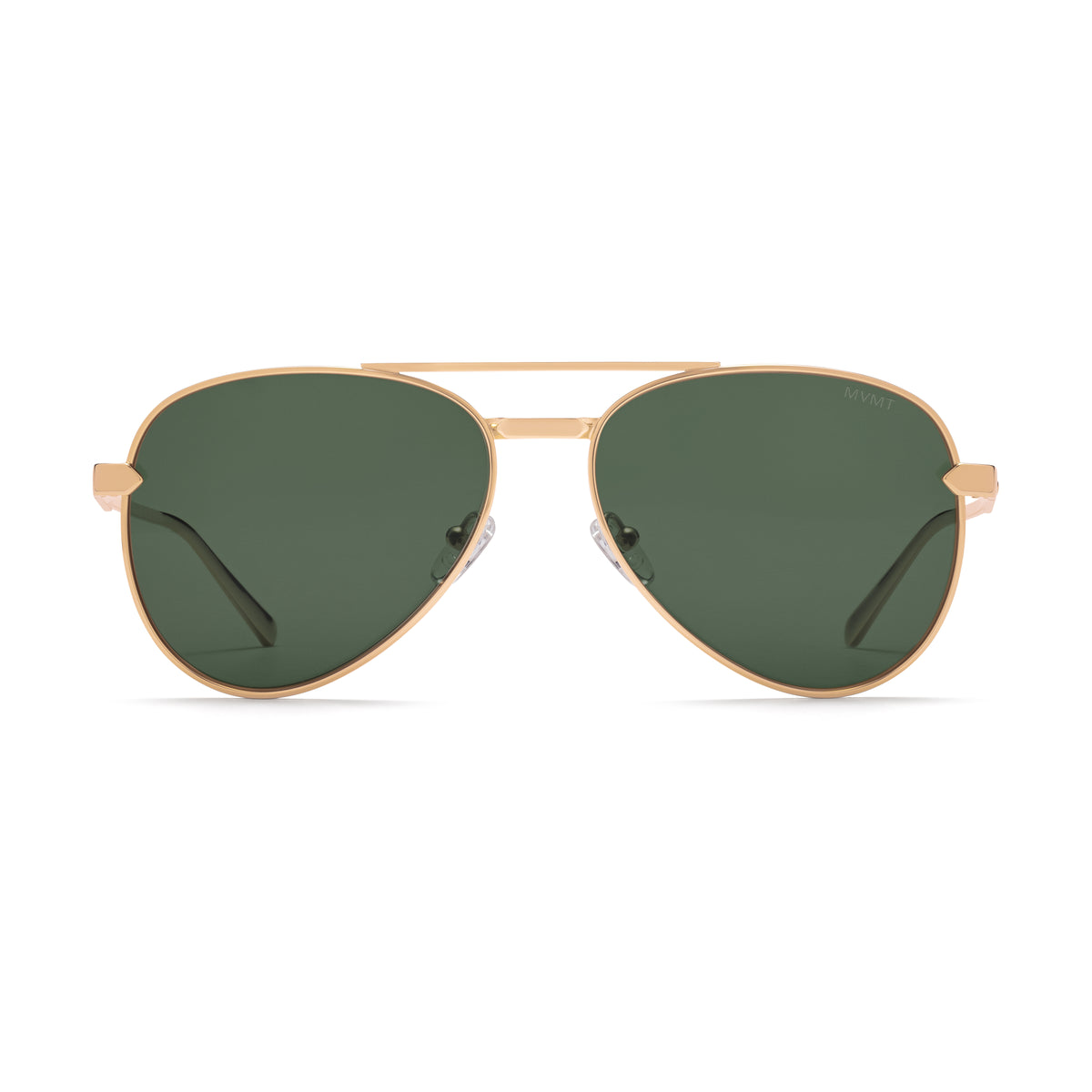 Miramar Aviator Sunglasses Gold Frame Green Lenses