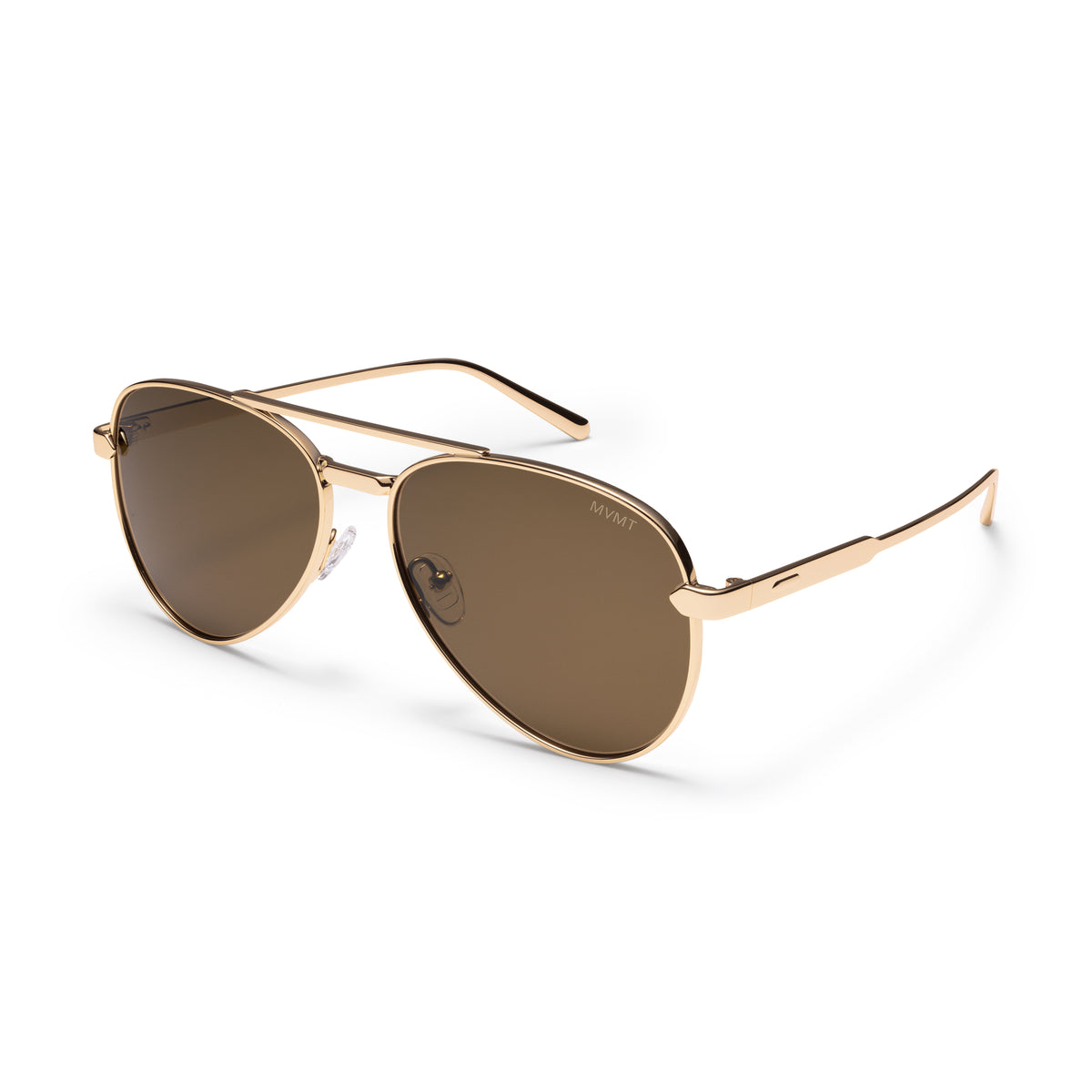 Miramar Aviator Sunglasses Gold Frame Brown Lenses