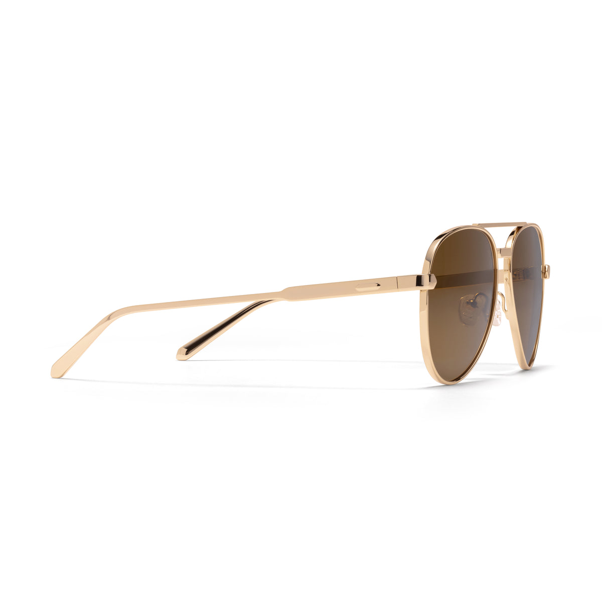 Miramar Aviator Sunglasses Gold Frame Brown Lenses