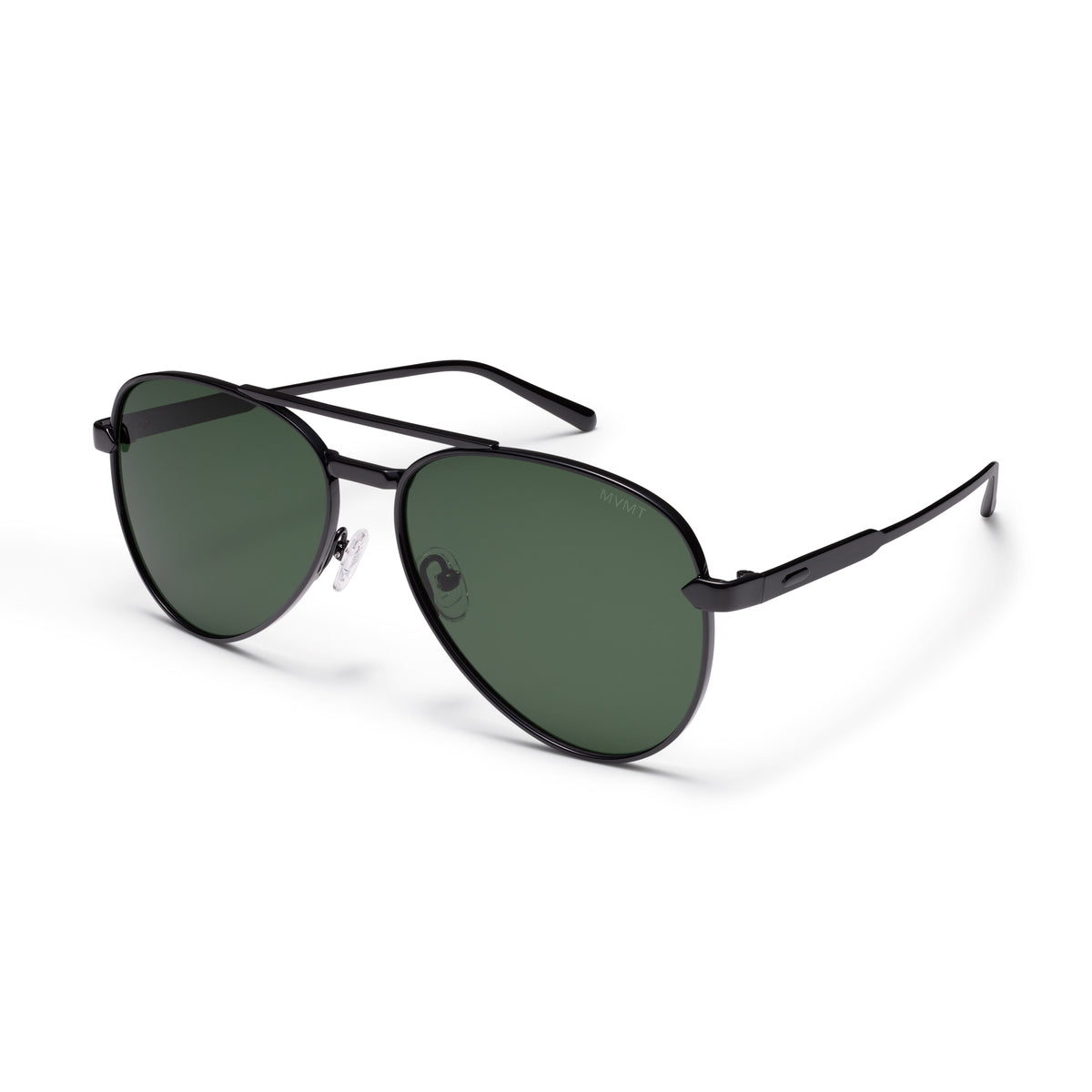 Miramar Aviator Sunglasses Black Frame Grey Lenses