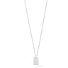 Kiss Pendant Necklace Silver