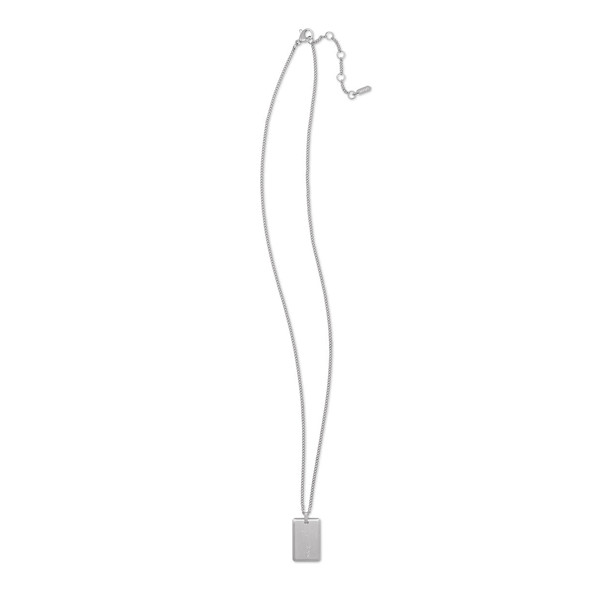 Kiss Pendant Necklace Silver