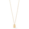 Kiss Pendant Necklace Gold
