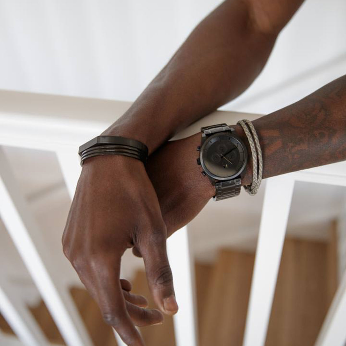 Open Concept Cuff Black