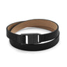 Leather Latch Bracelet Black