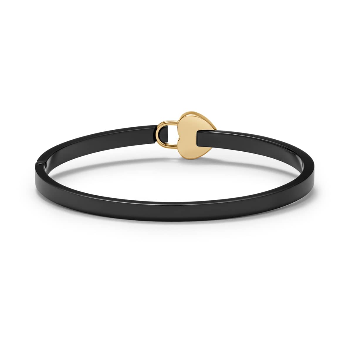 Heartlock Bangle Black