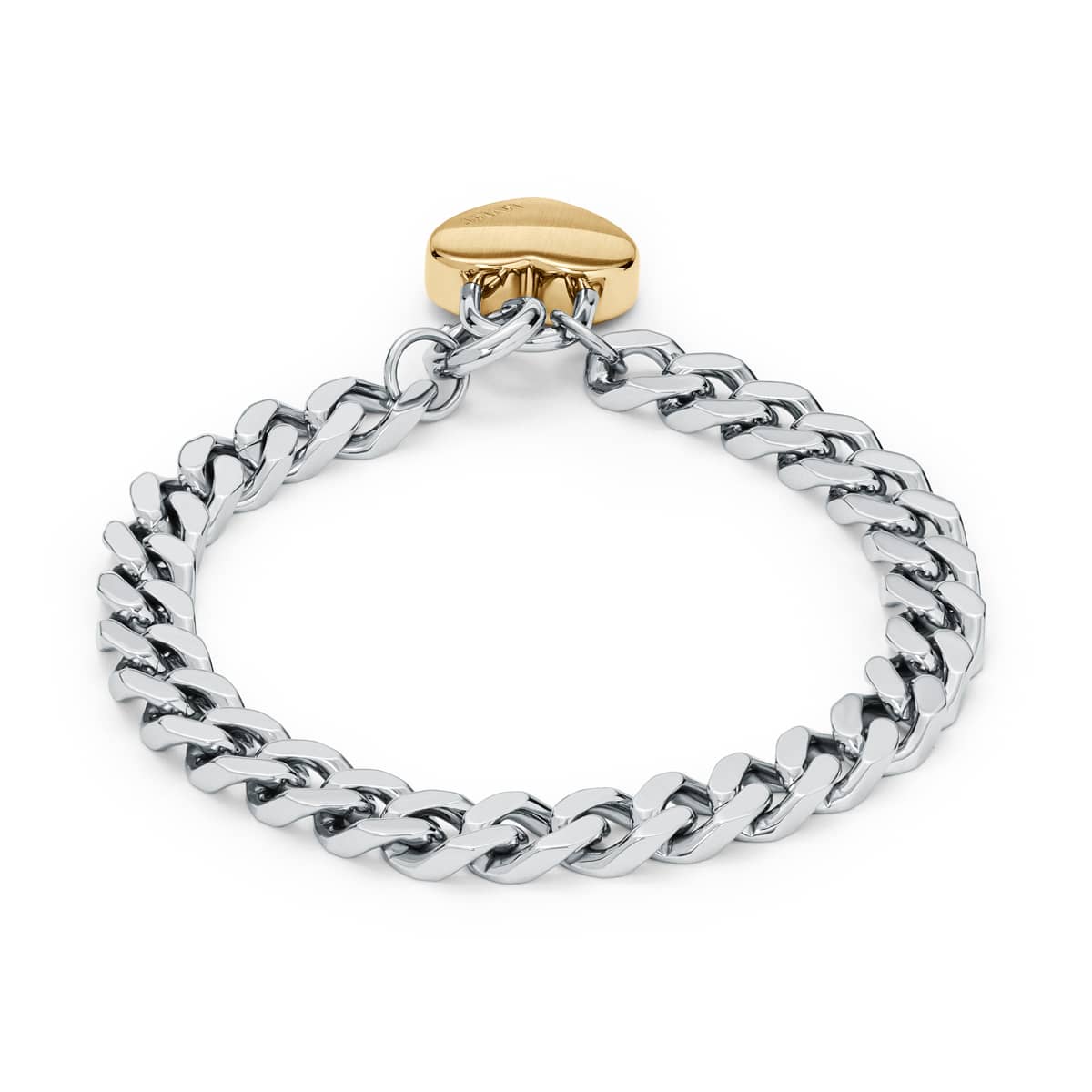 Chunky Heartlock Chain Women's Bracelet
