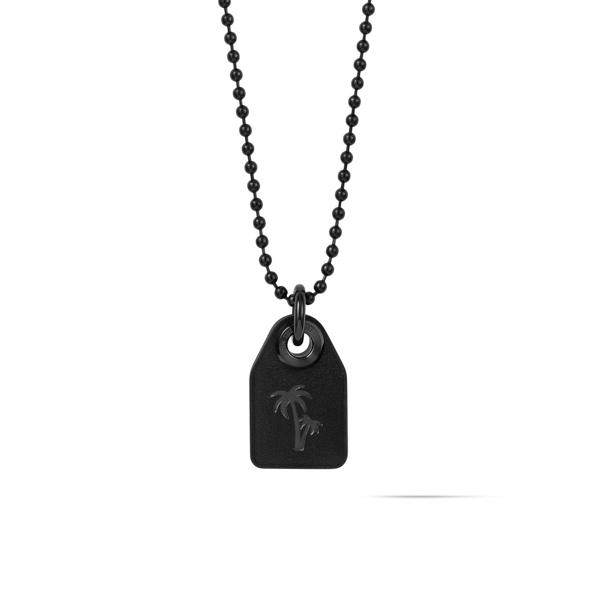 Tag Necklace Black