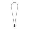 Tag Necklace Black