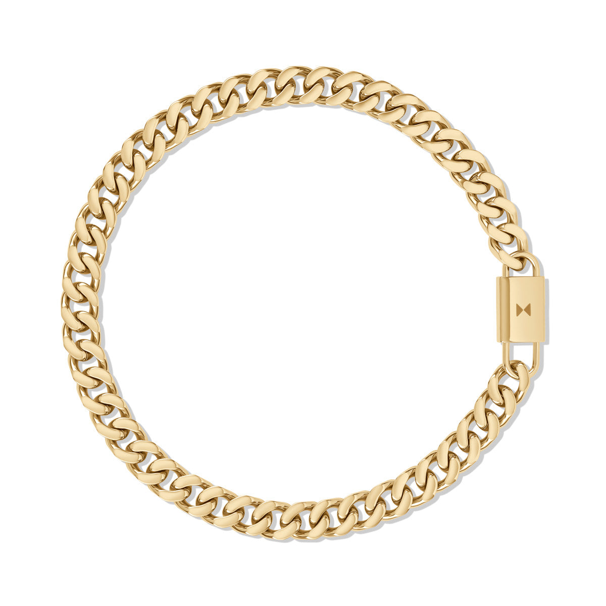Chunky Padlock Necklace Gold