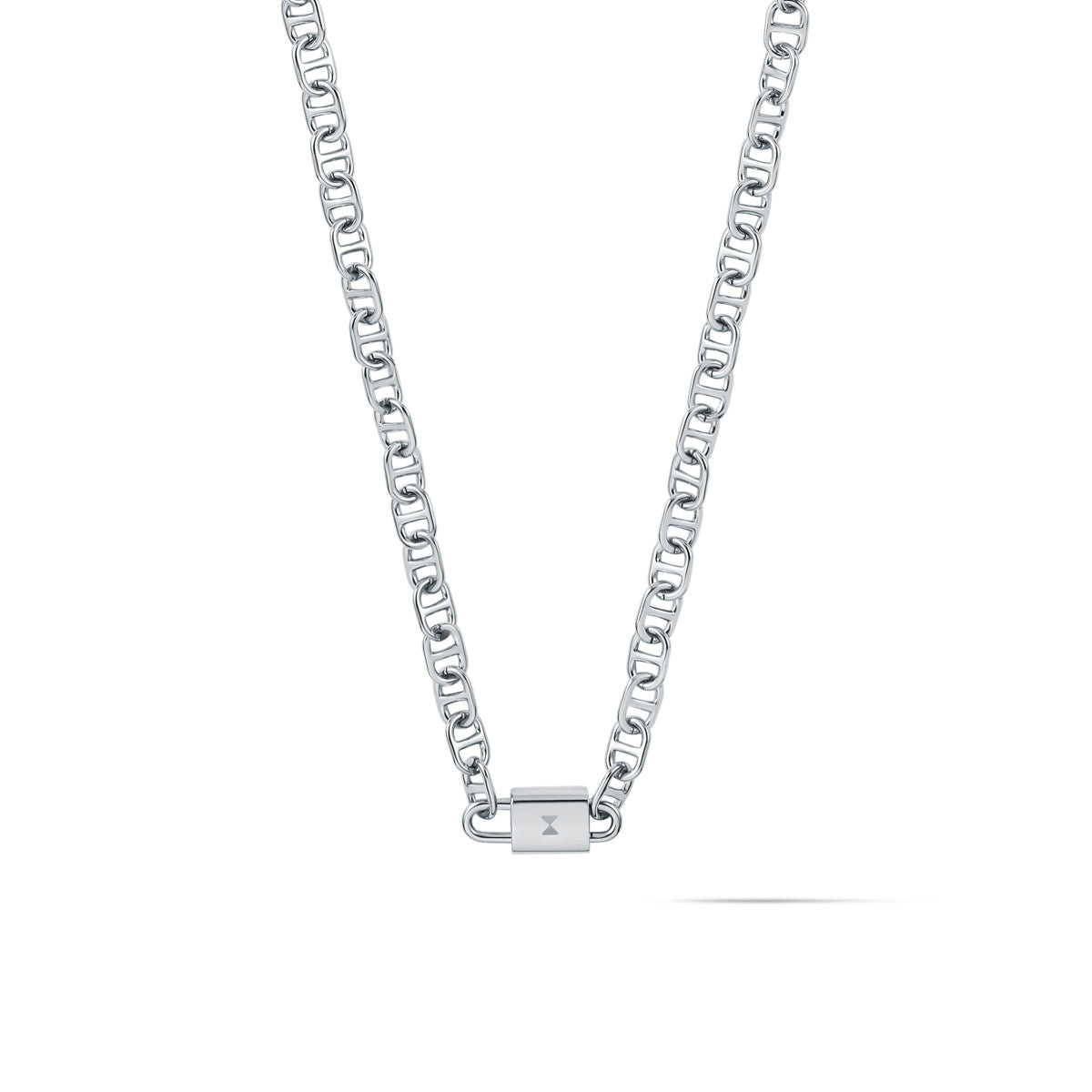 Anchor Chain Necklace Silver