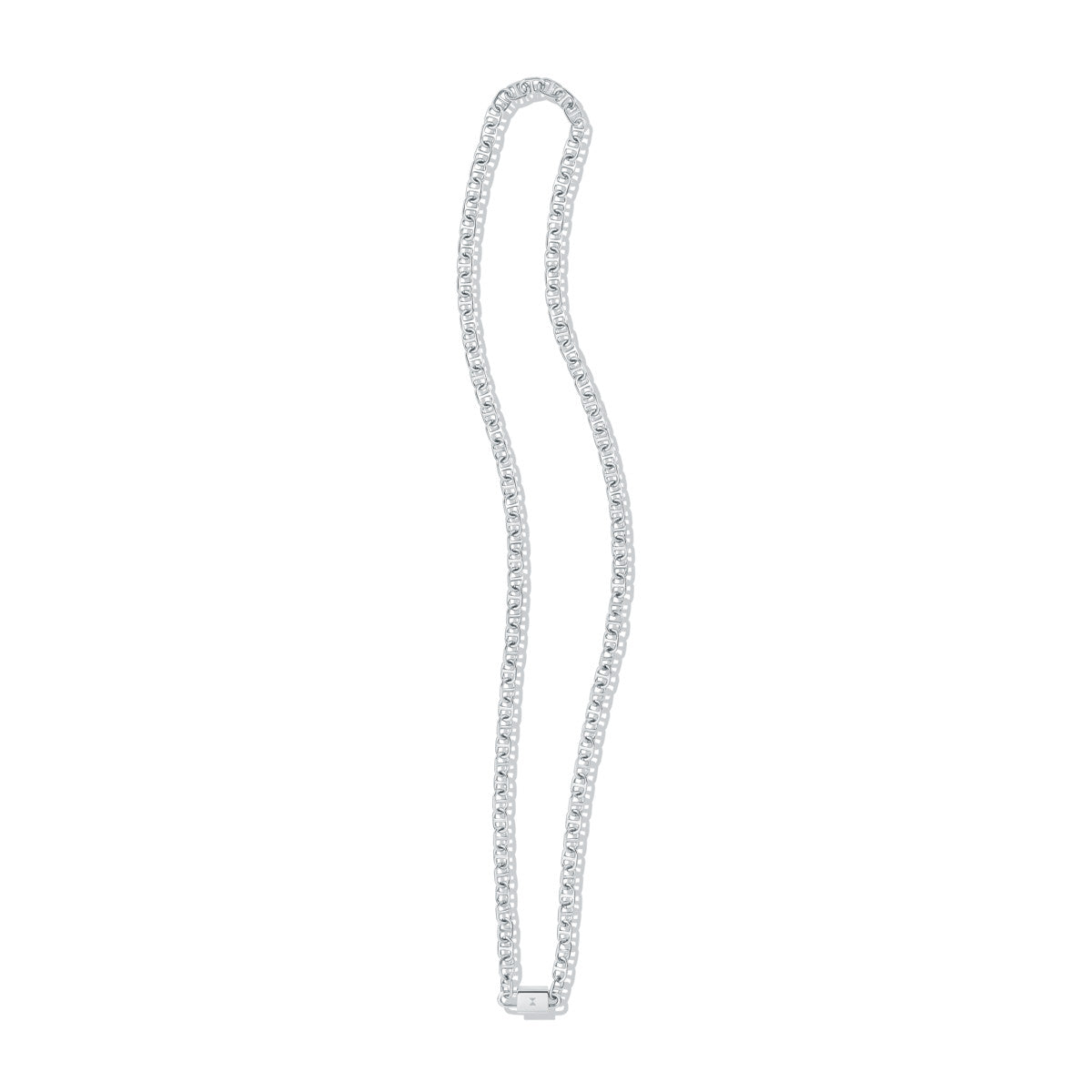 Anchor Chain Necklace Silver