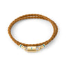 Double Braided Leather Bracelet
